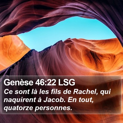 Genèse 46:22 LSG Bible Verse Image