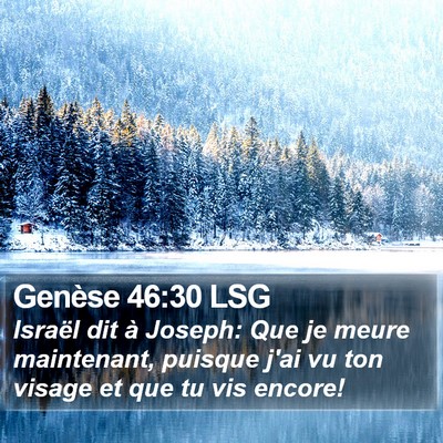 Genèse 46:30 LSG Bible Verse Image