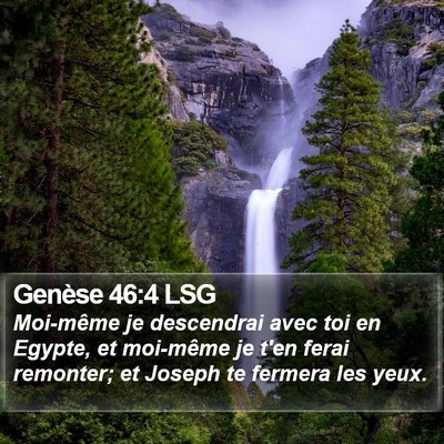 Genèse 46:4 LSG Bible Verse Image