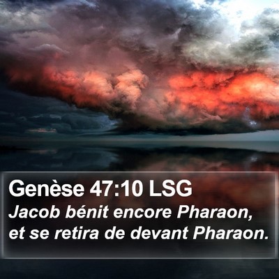 Genèse 47:10 LSG Bible Verse Image