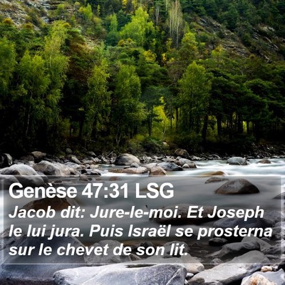 Genèse 47:31 LSG Bible Verse Image
