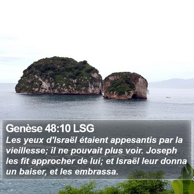 Genèse 48:10 LSG Bible Verse Image