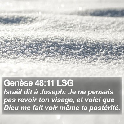 Genèse 48:11 LSG Bible Verse Image