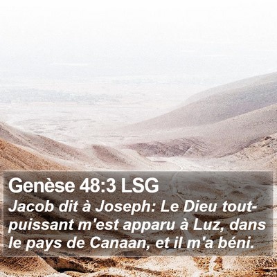 Genèse 48:3 LSG Bible Verse Image