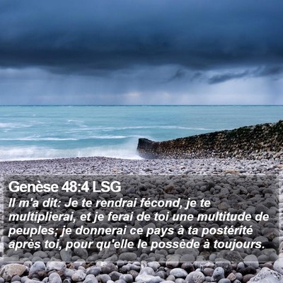 Genèse 48:4 LSG Bible Verse Image