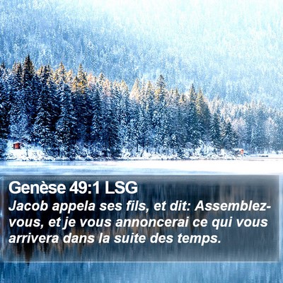Genèse 49:1 LSG Bible Verse Image