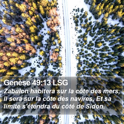 Genèse 49:13 LSG Bible Verse Image