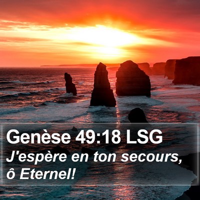 Genèse 49:18 LSG Bible Verse Image