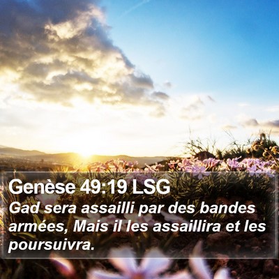 Genèse 49:19 LSG Bible Verse Image