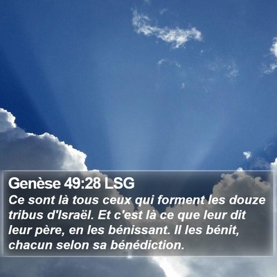 Genèse 49:28 LSG Bible Verse Image