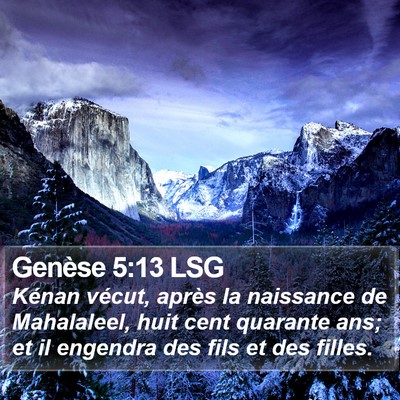 Genèse 5:13 LSG Bible Verse Image