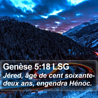 Genèse 5:18 LSG Bible Verse Image
