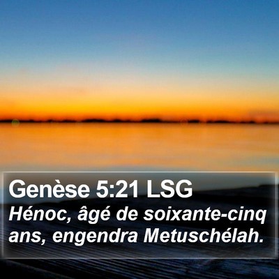Genèse 5:21 LSG Bible Verse Image