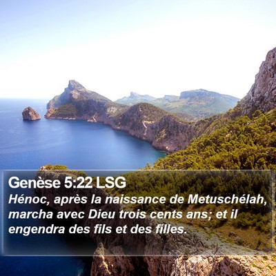 Genèse 5:22 LSG Bible Verse Image