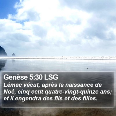 Genèse 5:30 LSG Bible Verse Image
