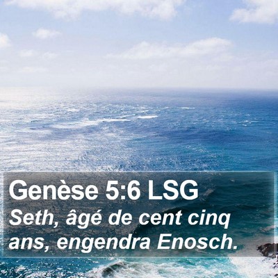 Genèse 5:6 LSG Bible Verse Image