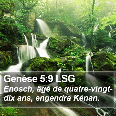 Genèse 5:9 LSG Bible Verse Image
