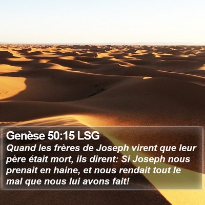 Genèse 50:15 LSG Bible Verse Image
