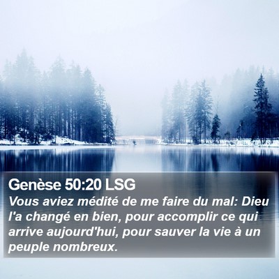 Genèse 50:20 LSG Bible Verse Image