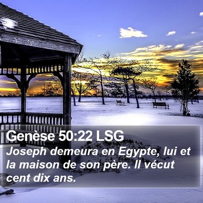 Genèse 50:22 LSG Bible Verse Image