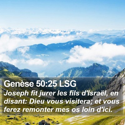 Genèse 50:25 LSG Bible Verse Image