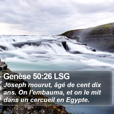 Genèse 50:26 LSG Bible Verse Image