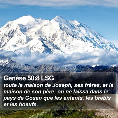 Genèse 50:8 LSG Bible Verse Image