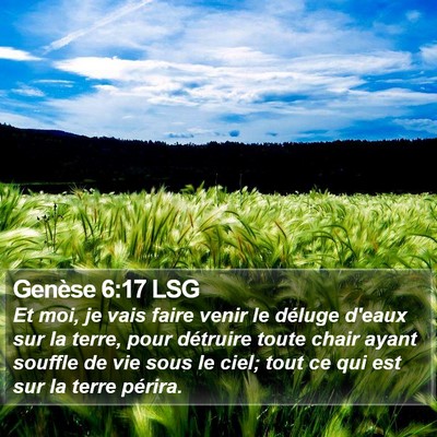 Genèse 6:17 LSG Bible Verse Image