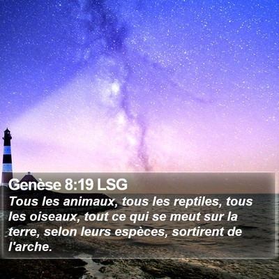 Genèse 8:19 LSG Bible Verse Image