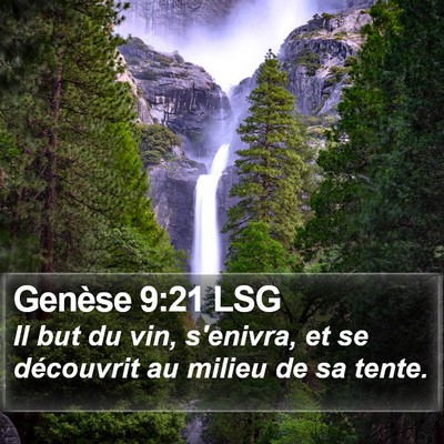 Genèse 9:21 LSG Bible Verse Image
