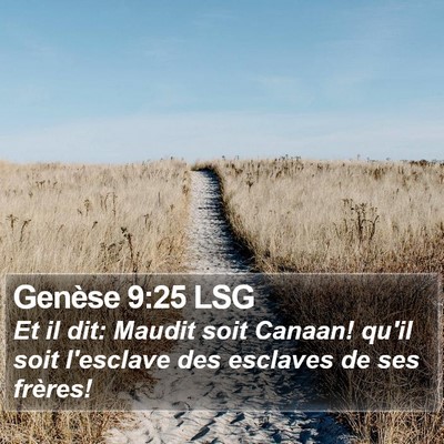 Genèse 9:25 LSG Bible Verse Image