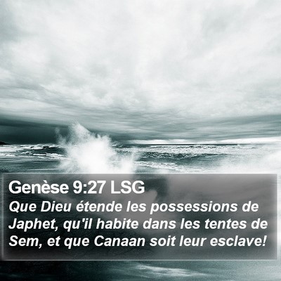 Genèse 9:27 LSG Bible Verse Image