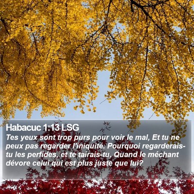 Habacuc 1:13 LSG Bible Verse Image