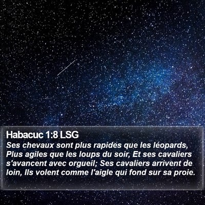Habacuc 1:8 LSG Bible Verse Image