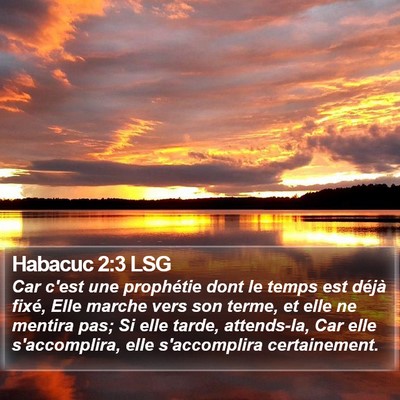 Habacuc 2:3 LSG Bible Verse Image