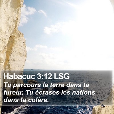 Habacuc 3:12 LSG Bible Verse Image
