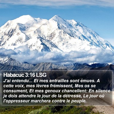 Habacuc 3:16 LSG Bible Verse Image