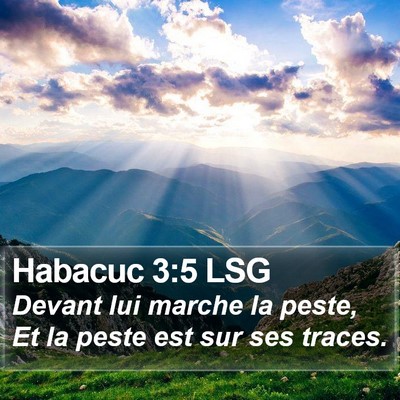 Habacuc 3:5 LSG Bible Verse Image