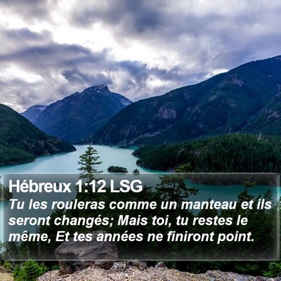 Hébreux 1:12 LSG Bible Verse Image