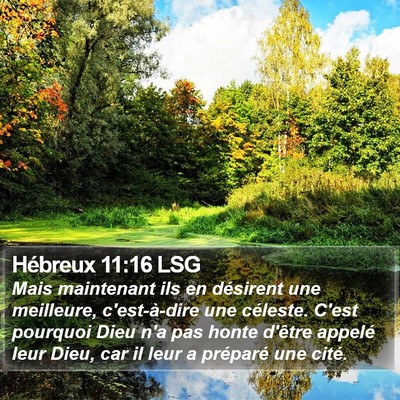 Hébreux 11:16 LSG Bible Verse Image