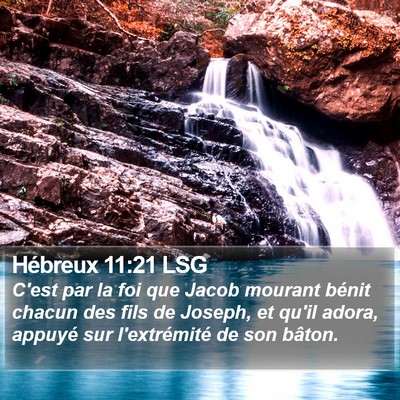 Hébreux 11:21 LSG Bible Verse Image