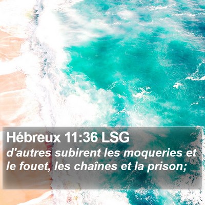 Hébreux 11:36 LSG Bible Verse Image