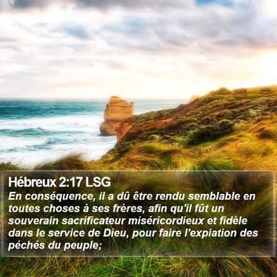 Hébreux 2:17 LSG Bible Verse Image