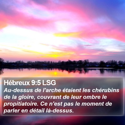 Hébreux 9:5 LSG Bible Verse Image