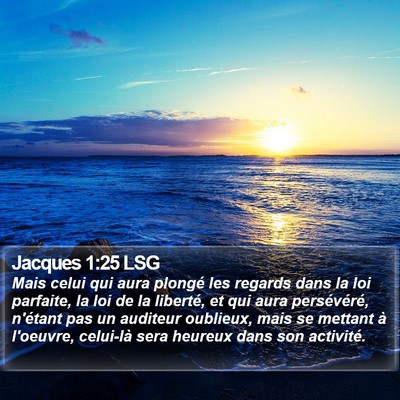 Jacques 1:25 LSG Bible Verse Image