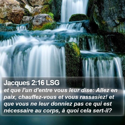 Jacques 2:16 LSG Bible Verse Image