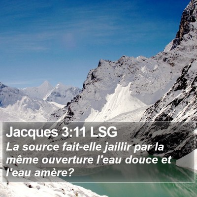Jacques 3:11 LSG Bible Verse Image