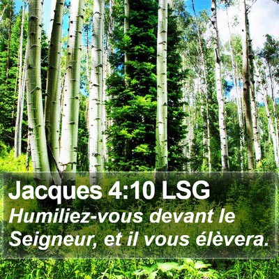 Jacques 4:10 LSG Bible Verse Image