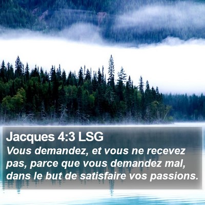 Jacques 4:3 LSG Bible Verse Image