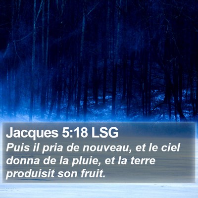 Jacques 5:18 LSG Bible Verse Image